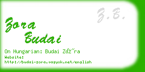 zora budai business card